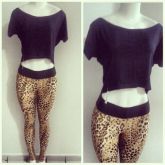 Calça longa estampada